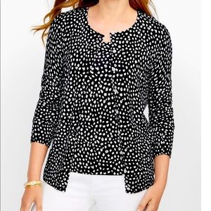 Talbots Leopard Cardigan